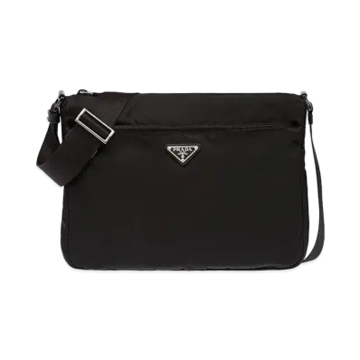 PRADA Vela Nylon Shoulder Bag "Black"