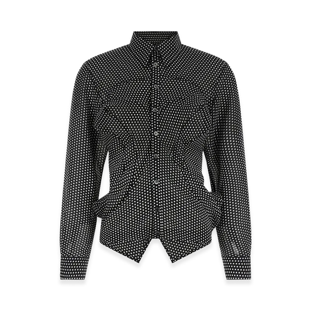 JUNYA WATANABE Women's Polka Dot Shirt "Black"