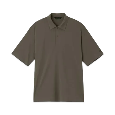 DESCENTE ALLTERRAIN Seamless Pique Polo Shirt "Asphalt Gray"