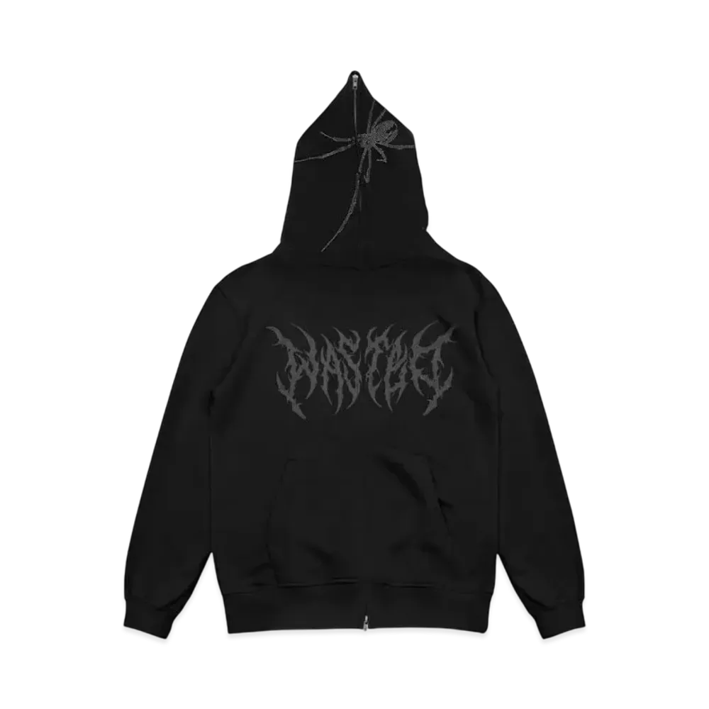 WASTED PARIS Hoodie Full Zip Snatch "Black"