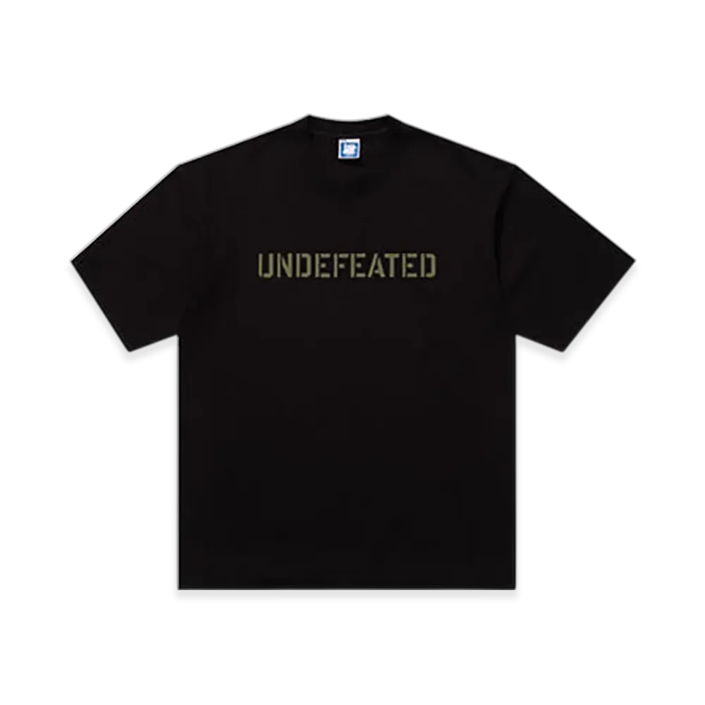 UNDEFEATED Stencil S/S Tee "Black"