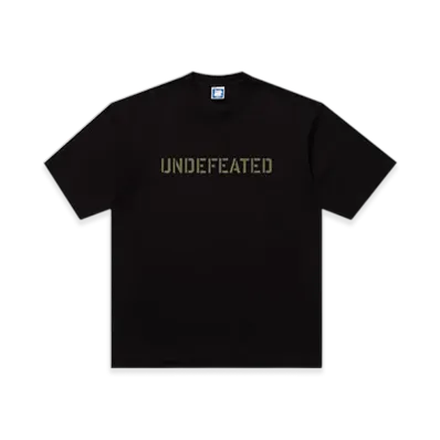 UNDEFEATED Stencil S/S Tee "Black"