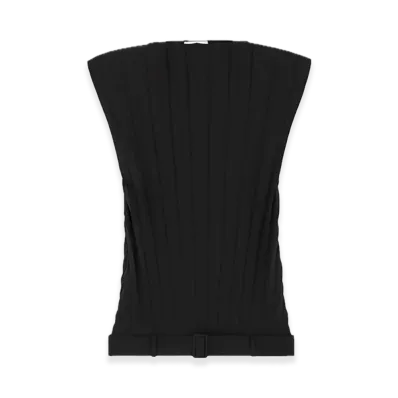 MM6 Maison Margiela Wool Blend Mini Dress "Black"