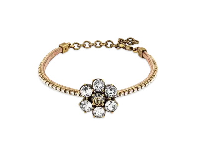 GUCCI Crystal Double G Bracelet