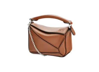 LOEWE Nano Puzzle Bag In Classic Calfskin "Tan"