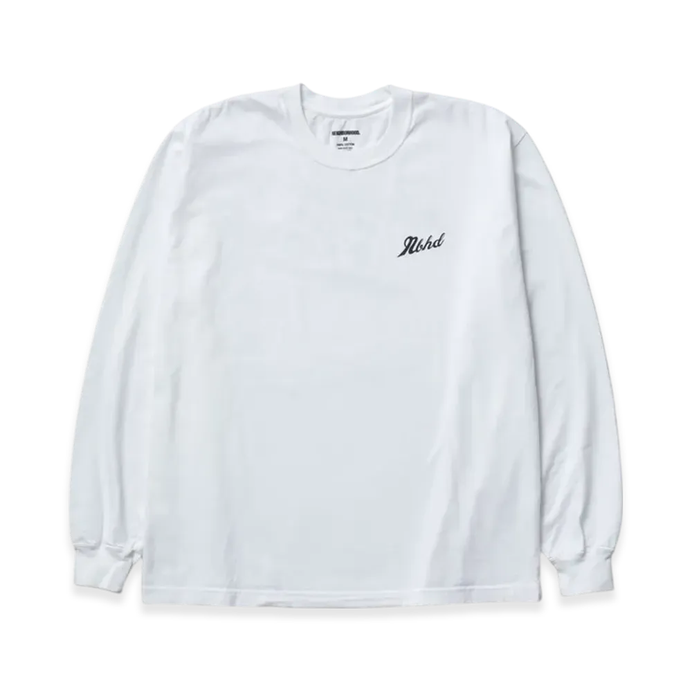 NEIGHBORHOOD NH. Tee LS-2 "White"