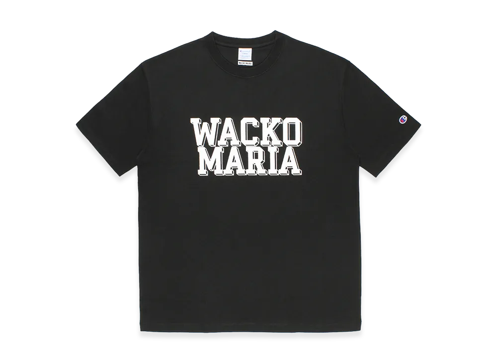 WACKO MARIA x Champion Heavy Weight T-Shirt "Black"