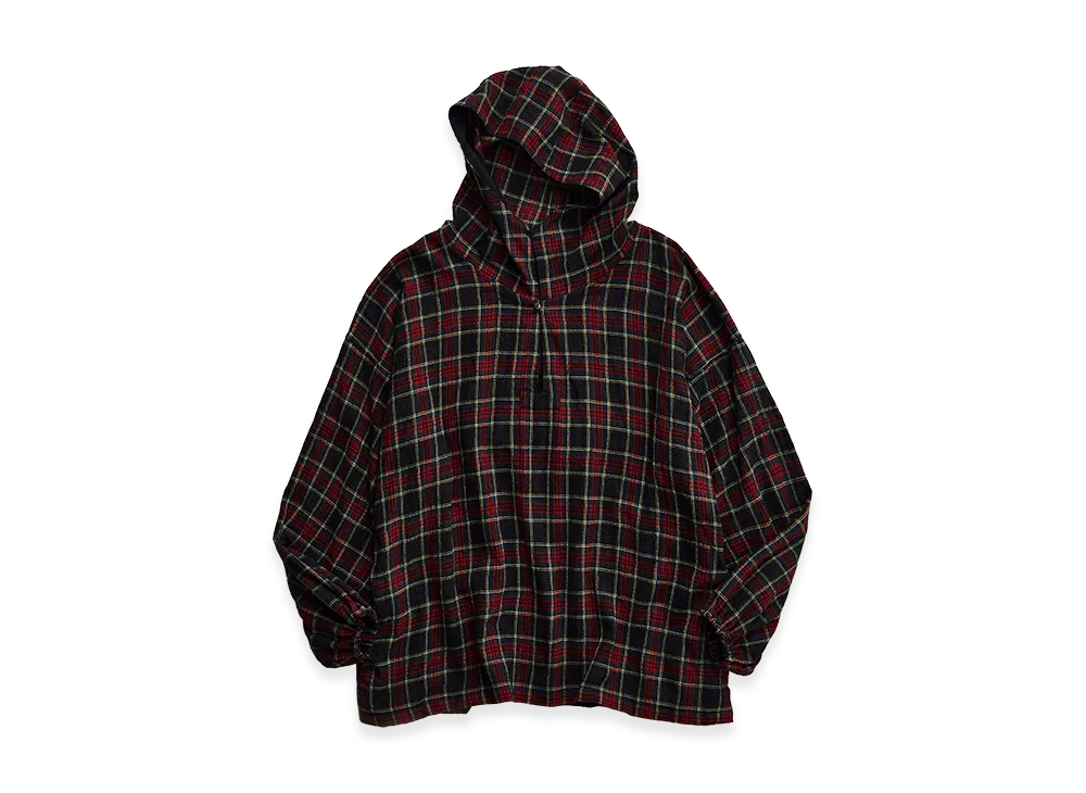 NICENESS Lowden Felted British Check Snow Parka "Gray"