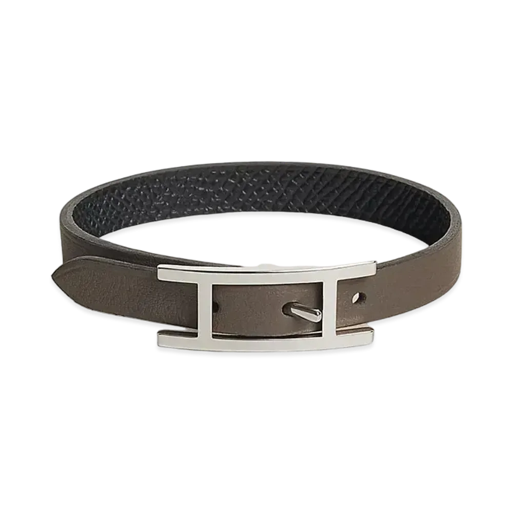 Hermes Behapi Bracelet "Gris Etain/Noir/Palladium"
