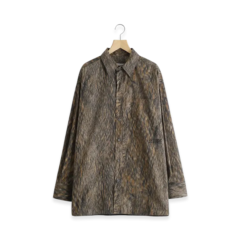 MM6 Maison Margiela Long Sleeved Shirt "Brown"