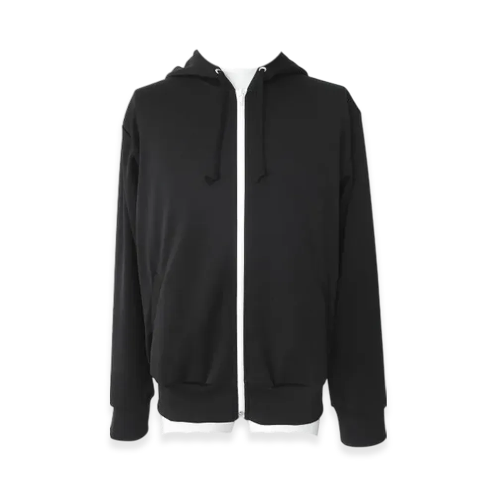 BLACK COMME des GARCONS Polyester Jersey Hoodie "Black"