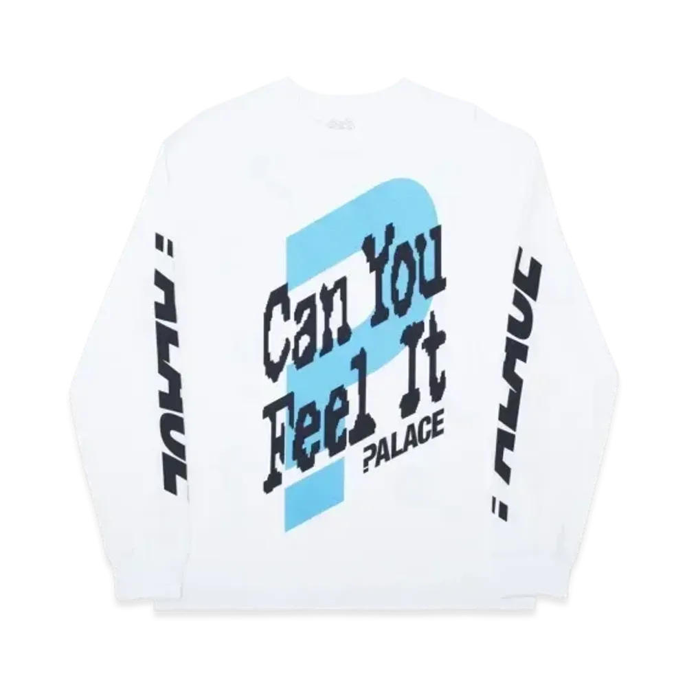 PALACE Can You Feel It L/S T-Shirt "White"