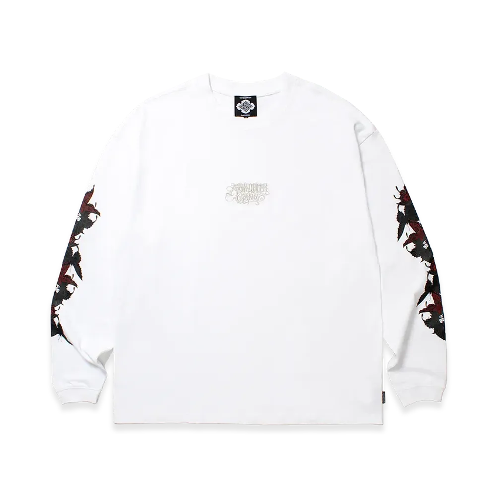APHRODITEGANG GAKKIN x BUDSPOOL Sanencho L/S Tee "White"
