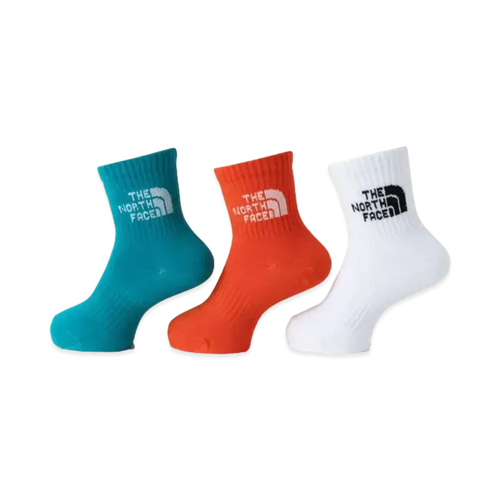 The North Face TNF Jacquard Logo 3P Crew "Multicolor White"