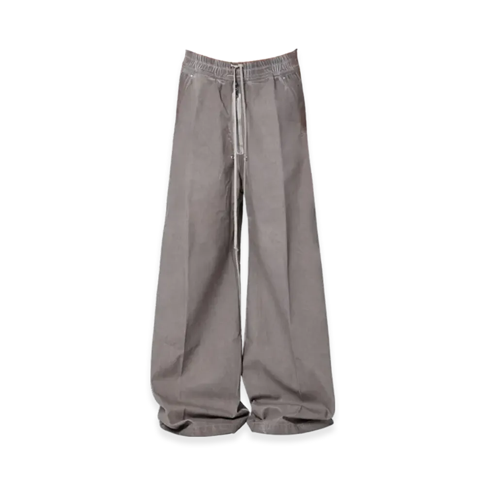 Rick Owens Porterville Geth Belas in Overdyed Foil Coated Denim "Dust"
