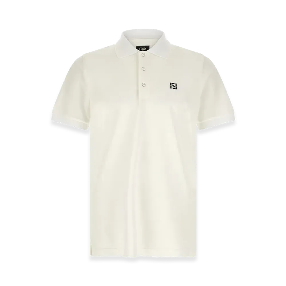 FENDI FF Selleria Polo Shirt "White"