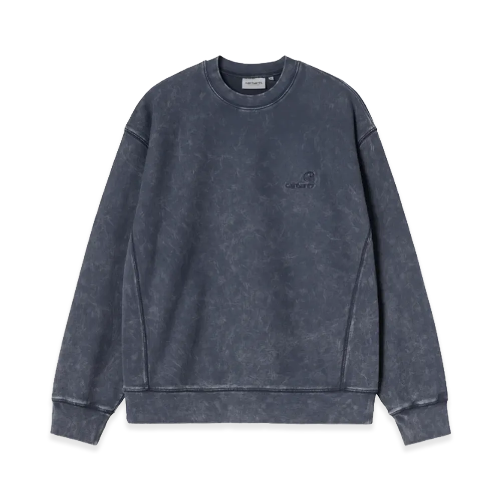 Carhartt WIP Lambert Sweat "Dark Navy Moon Wash"