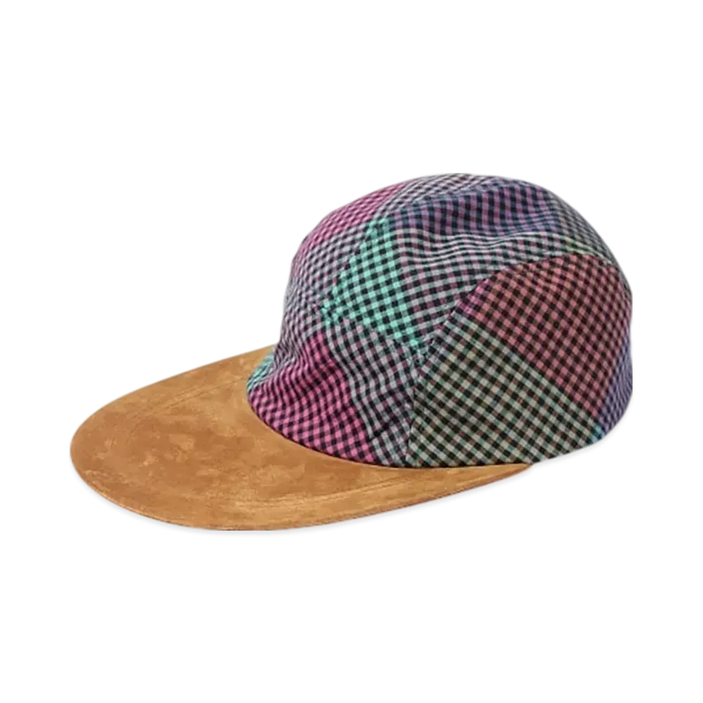 BEAMS 5 Panel Long Bill Madras "Purple"