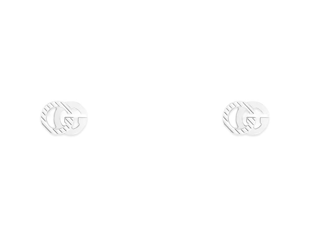 GUCCI GG Running 18K Earrings "Silver"
