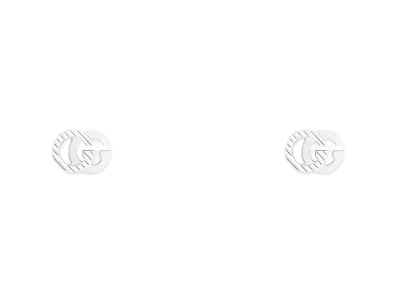 GUCCI GG Running 18K Earrings "Silver"