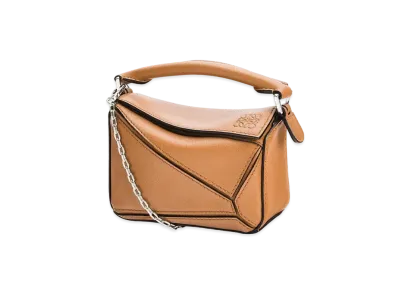 LOEWE Nano Puzzle Bag In Classic Calfskin "Warm Desert"
