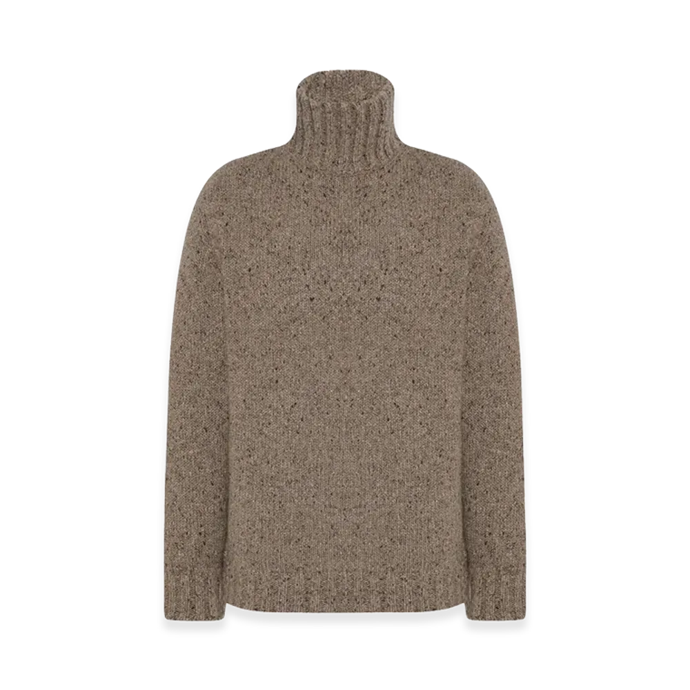 The Row Balzac Cashmere Turtleneck "Sepia"