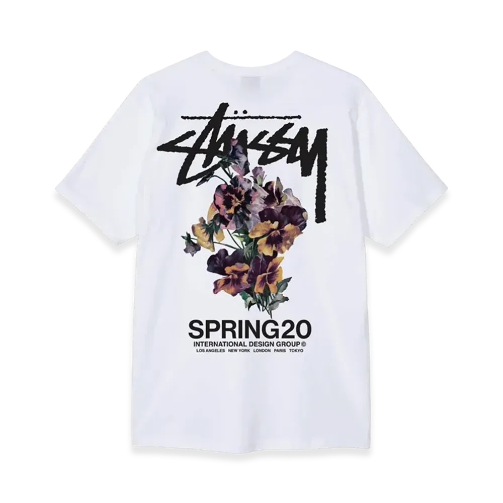Stussy Bouquet Tee "White"