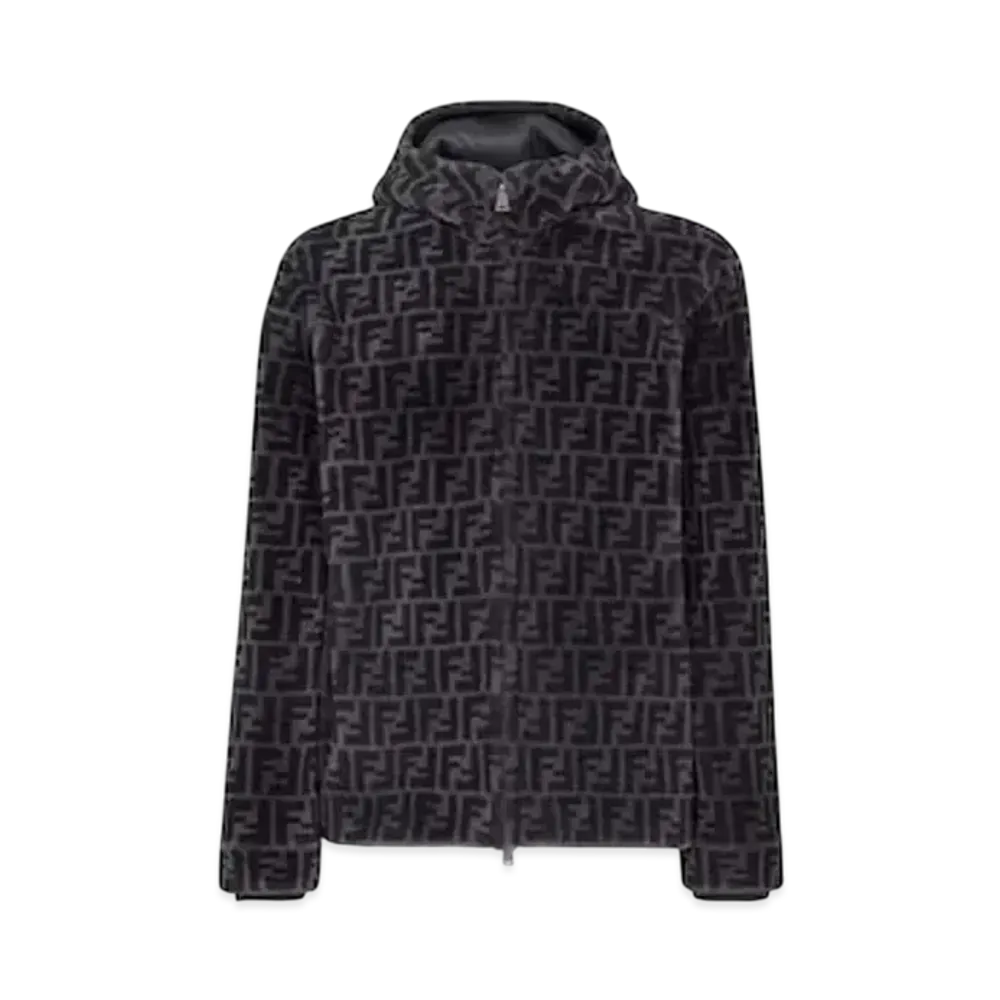 FENDI Men's Blouson Shearling Jacket "Multi Color"