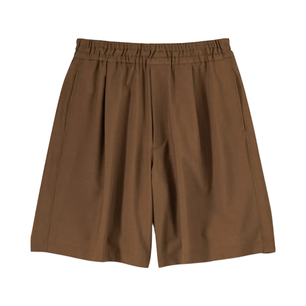 Graphpaper Tropical Wool Wide Shorts "Brown"