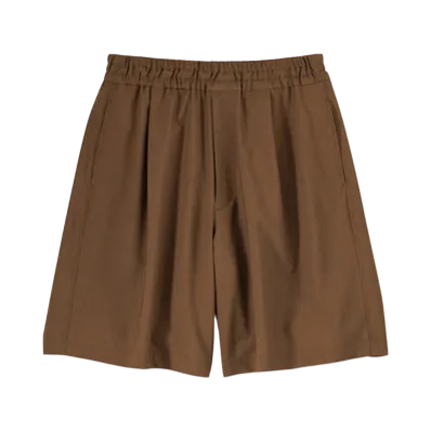 Graphpaper Tropical Wool Wide Shorts "Brown"