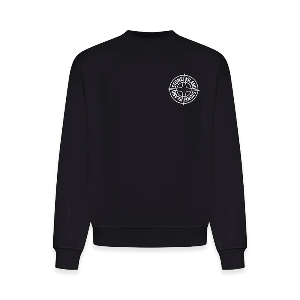 Stone Island Cotton Sweatshirt With Print "Black"
