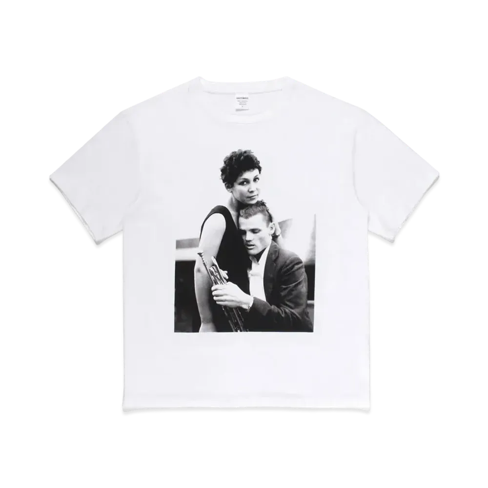 WACKO MARIA CHET BAKER / WASHED HEAVY WEIGHT T-SHIRT #4 "White"