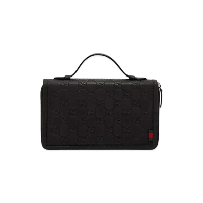 GUCCI Guccissima W Zip Travel Case "Black"