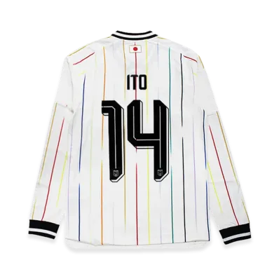 adidas Soccer Japan 2026 Away Authentic Jersey Long Sleeve #14 Junya Ito "OffWhite/Black"