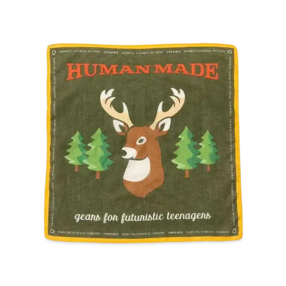 HUMAN MADE BANDANA #2 "Olive Drab"