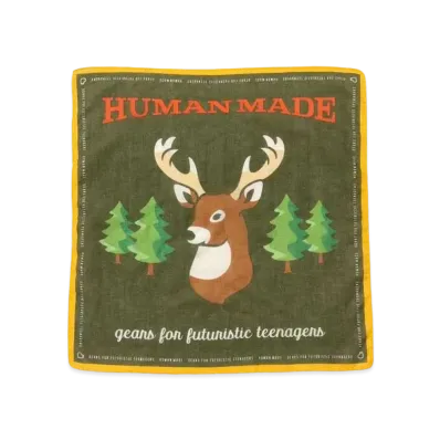 HUMAN MADE BANDANA #2 "Olive Drab"