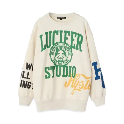 HYSTERIC GLAMOUR Kids Lucifer Studio Sweatshirt "Beige"