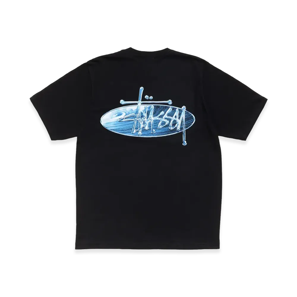 Stussy Wave Oval Tee "Black"