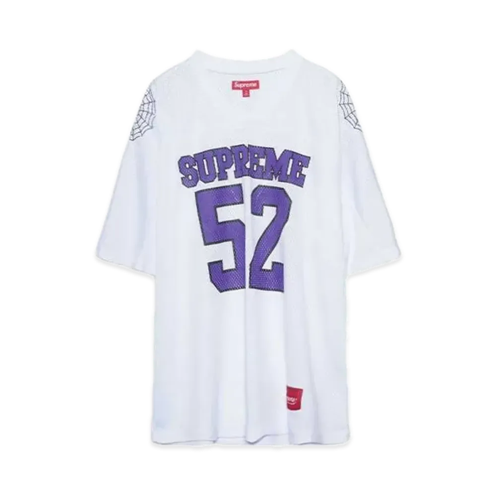 Supreme Spiderweb Football Jersey "White"