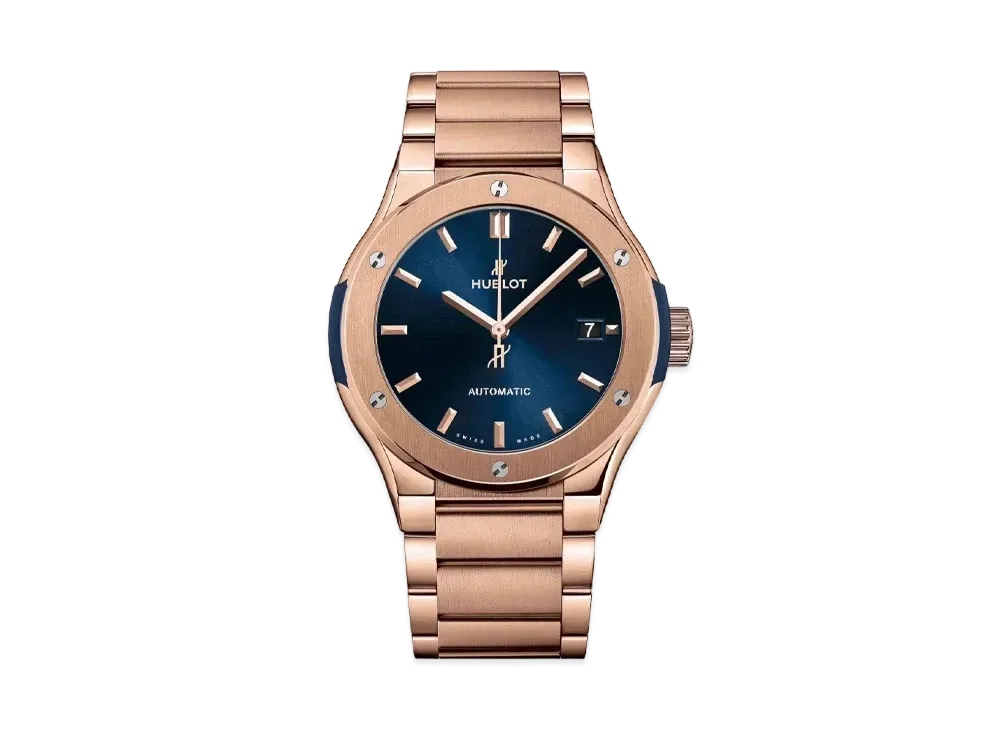 HUBLOT Classic Fusion Blue King Gold Bracelet 42mm
