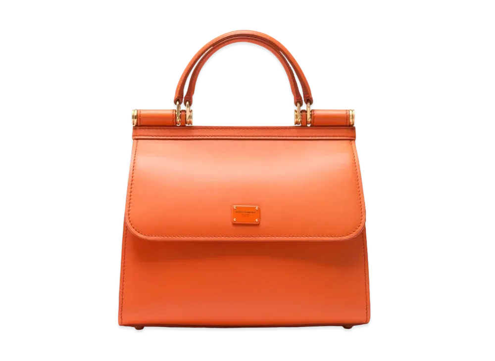 Dolce&Gabbana Sicily 58 Bag Medium Calfskin "Orange"