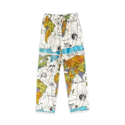 Saint Mxxxxxx DW Pajama Pant World Map "White"