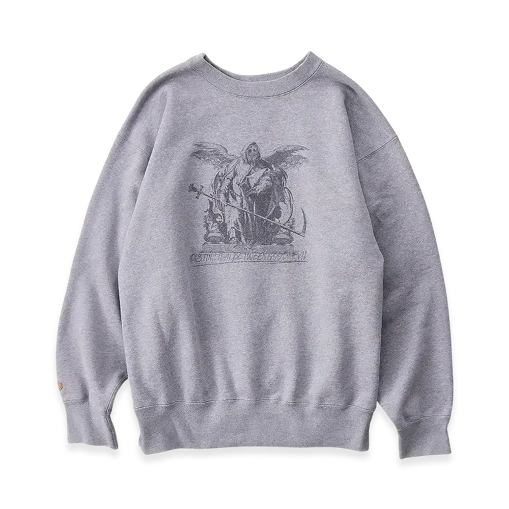 NICENESS Branden Devil Print Sweatshirt "Gray"