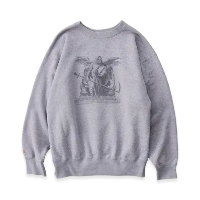 NICENESS Branden Devil Print Sweatshirt "Gray"