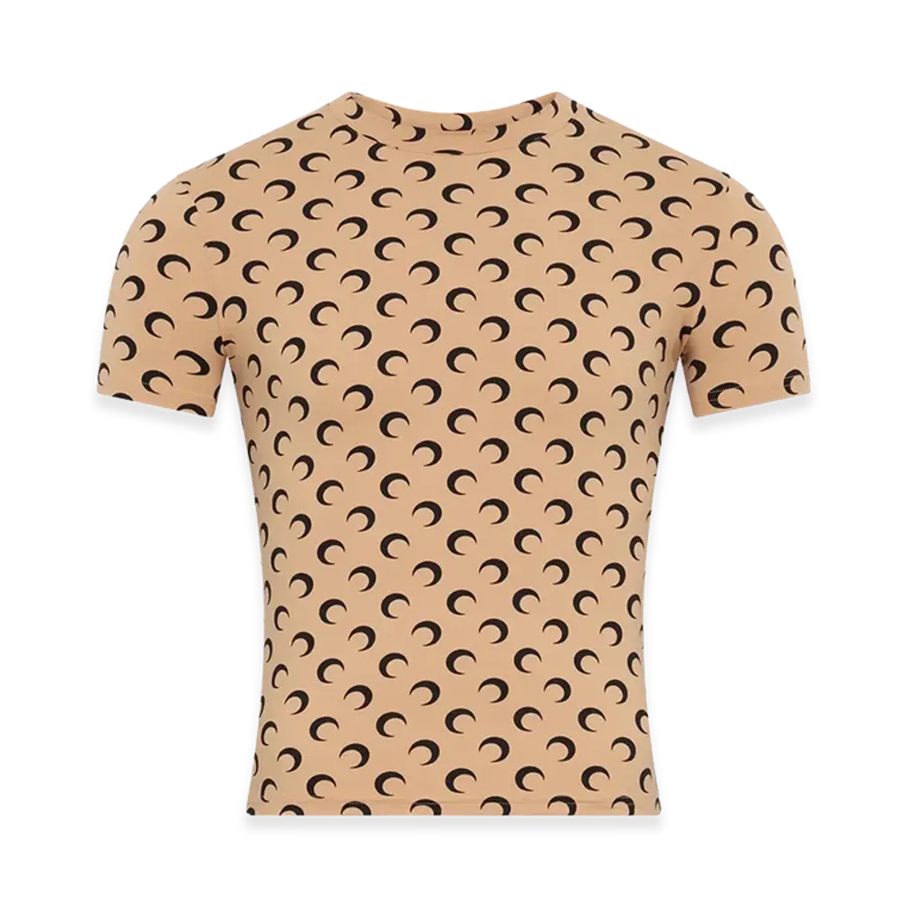 Marine Serre T-Shirts "Beige"