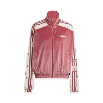 adidas Women's Adibreak Velour Track Top "Preloved Crimson"