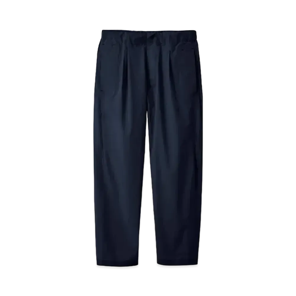 DESCENTE ALLTERRAIN One Tuck Wide Tapered Stretch Pants "Navy"