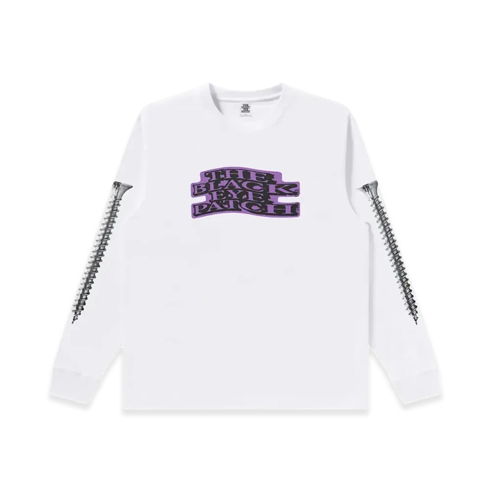 BlackEyePatch Screwed & Distorted OG Label L/S Tee "White"