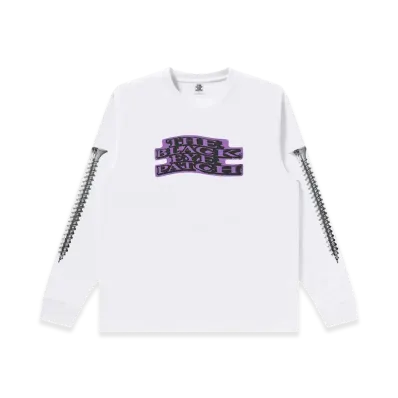 BlackEyePatch Screwed & Distorted OG Label L/S Tee "White"
