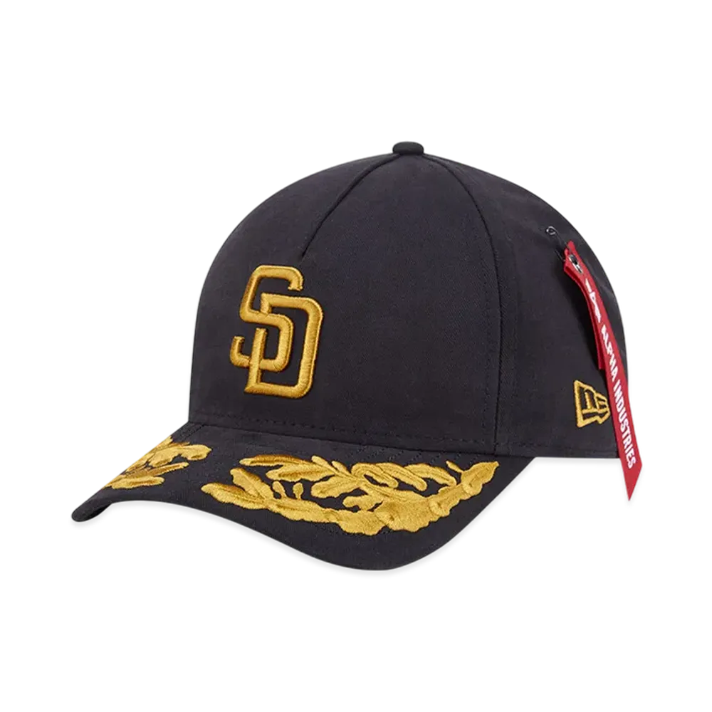 NEW ERA x MLB x Alpha Industries 9FORTY M-Crown A-Frame San Diego Padres "Black"